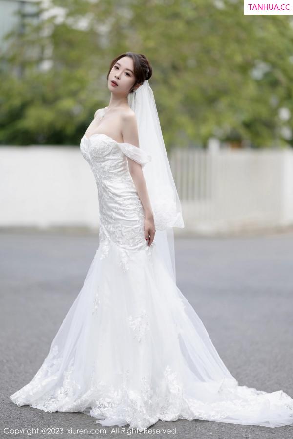 梦心玥  [XiuRen]高清写真图 2023.08.30 No.7310 梦心玥 婚纱美腿第2张图片